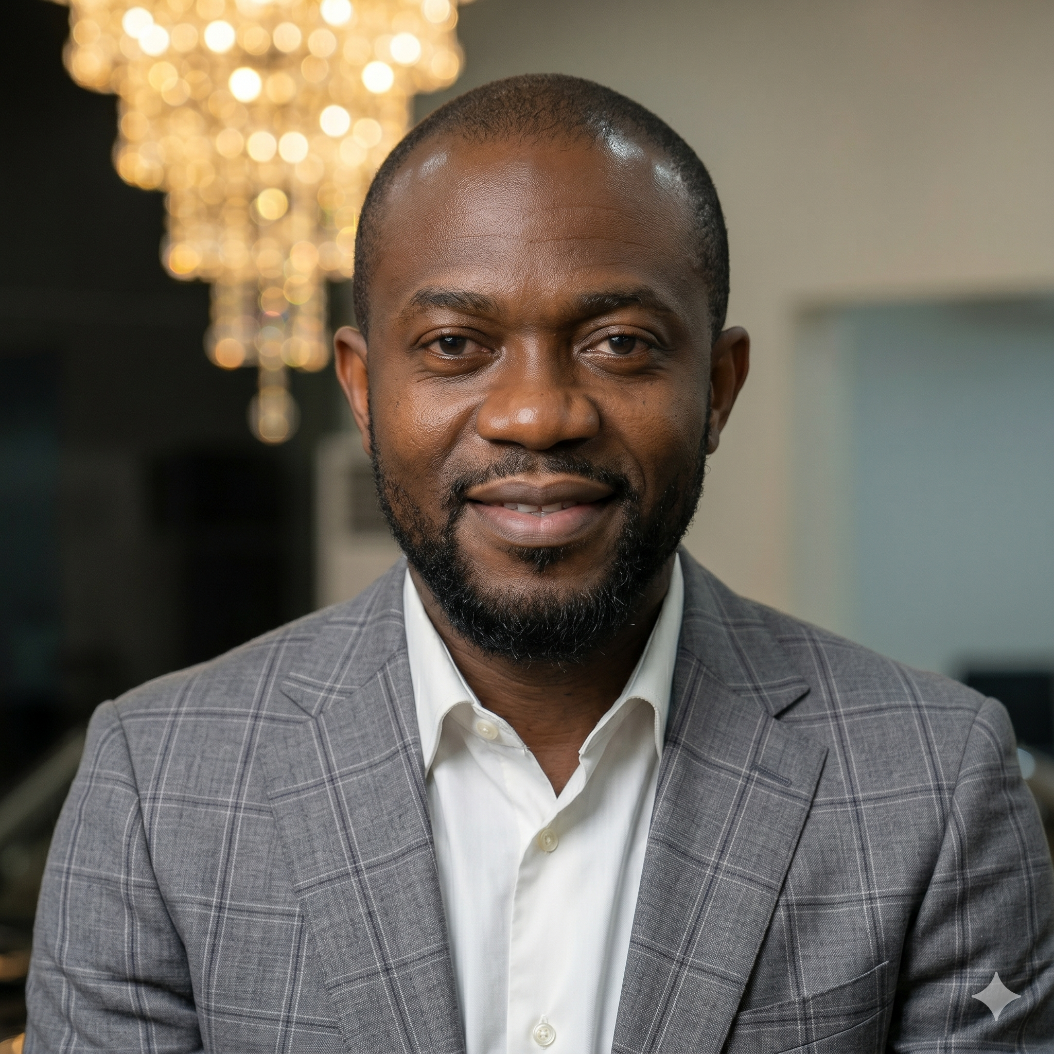 Portrait of Tunde Okonkwo, Client Relations at Meridian Motors